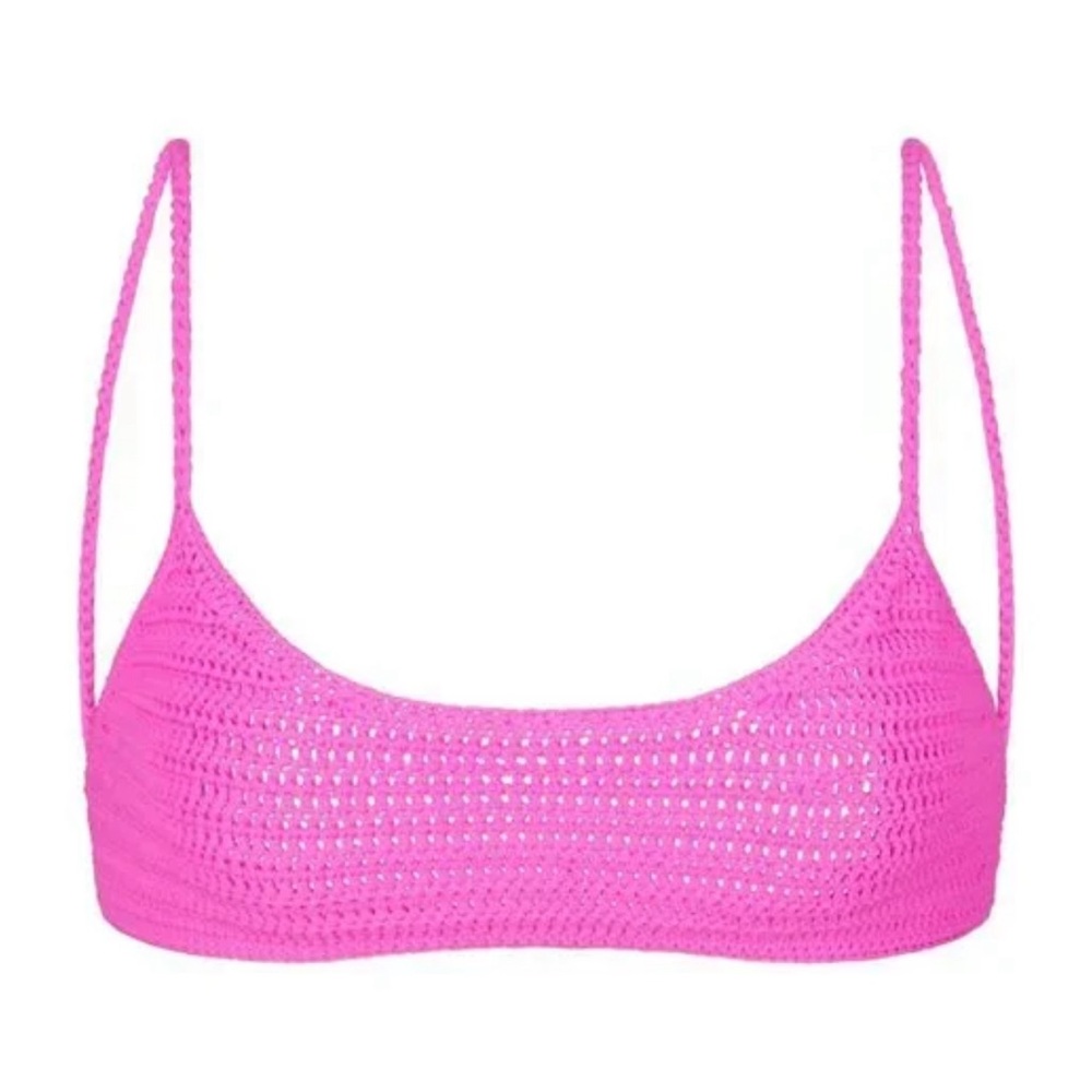 SKIMS Crochet Hankerchief Top - PNK